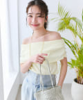 La boutique BonBon(ラブティックボンボン) 【美人見えカットソー】オフショルテレコカットソー