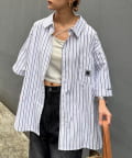 CIAOPANIC TYPY(チャオパニックティピー) 【PATTIPATTI】ユニセックスオーバー半袖シャツ