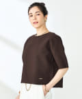 NOLLEY'S(ノーリーズ) 《手洗い可能》ホールガーメントニットTシャツ