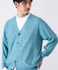 FREDY & GLOSTER(フレディ アンド グロスター) 【GLOSTER】フレンチブルドッグ刺繍 リネン混 カーディガン Vネック