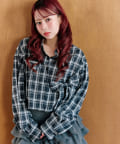 OLIVE des OLIVE(オリーブ デ オリーブ) リボンリボンクロップドシャツ