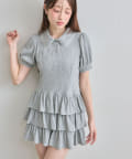 OLIVE des OLIVE(オリーブ デ オリーブ) 【SNSで話題の！】ティアードミニカットワンピ