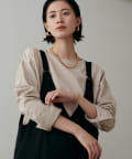 NICE CLAUP / OLIVE des OLIVE OUTLET(ナイスクラップ  / オリーブ デ オリーブ アウトレット) 【LARUTA】カフス付き天竺カットプルオーバー