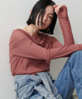 NICE CLAUP / OLIVE des OLIVE OUTLET(ナイスクラップ  / オリーブ デ オリーブ アウトレット) 【LARUTA】メッシュチュールプルオーバー
