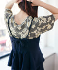 Kastane(カスタネ) 【WEB限定】フロッキーフラワーチビTEE
