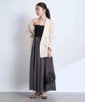 La boutique BonBon(ラブティックボンボン) 【美シルエット】ベアトップギャザーワンピース