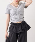 w closet(ダブルクローゼット) レースキャミレイヤードＴ