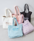 NICE CLAUP / OLIVE des OLIVE OUTLET(ナイスクラップ  / オリーブ デ オリーブ アウトレット) 【WEB限定】カラーキャンバス刺繍トートバッグ
