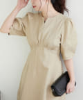 NICE CLAUP / OLIVE des OLIVE OUTLET(ナイスクラップ  / オリーブ デ オリーブ アウトレット) 【RMAF】袖ボリュームワンピース