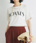 un dix cors(アンディコール) 《シックな大人カジュアル》BONNESフロッキーロゴT