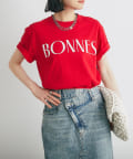 un dix cors(アンディコール) 《シックな大人カジュアル》BONNESフロッキーロゴT