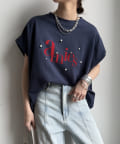 DOUDOU(ドゥドゥ) 【WEB限定】パールロゴボックスTEE