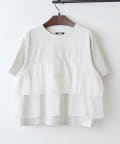 NICE CLAUP / OLIVE des OLIVE OUTLET(ナイスクラップ  / オリーブ デ オリーブ アウトレット) 【RMAF】【WEB限定】オーガンジードッキング半袖Ｔ