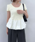 mline(エムライン) [mline]バルーン切り替え Tシャツ