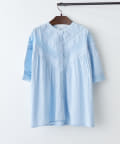 NICE CLAUP / OLIVE des OLIVE OUTLET(ナイスクラップ  / オリーブ デ オリーブ アウトレット) 【RMAF】【ＮＡＯ】キャンレース×ピンタックブラウス