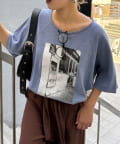 CIAOPANIC TYPY(チャオパニックティピー) ドルマンスリーブスラブフォトTee