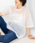 NOLLEY'S(ノーリーズ) ダンボールメッシュプリントTシャツ