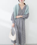NICE CLAUP / OLIVE des OLIVE OUTLET(ナイスクラップ  / オリーブ デ オリーブ アウトレット) 【natural couture】＜ako＞骨スト優勝カシュクールワンピース
