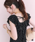 La boutique BonBon(ラブティックボンボン) 【人気スタッフmiki監修・3サイズ展開あり】フリルトリムマーメイドワンピース
