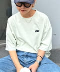 CIAOPANIC TYPY(チャオパニックティピー) 【ユニセックス】オーバーダイボックスロゴステッチTee