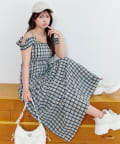 OLIVE des OLIVE(オリーブ デ オリーブ) 【S/Mサイズ展開】フリルリボンキャミワンピ
