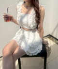 one after another NICE CLAUP(ワンアフターアナザー ナイスクラップ) swimwear/綿レースフリル(3点セット)