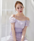 one after another NICE CLAUP(ワンアフターアナザー ナイスクラップ) 【moon light marine collection】刺繍シアーブラウス