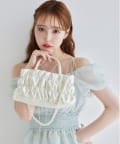 one after another NICE CLAUP(ワンアフターアナザー ナイスクラップ) 【moon light marine collection】ギャザーバッグ
