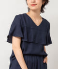 NOLLEY'S(ノーリーズ) ◇【WEB限定】《セットアップ対応》ジュピター半袖フリルブラウス