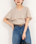 NOLLEY'S(ノーリーズ) ◇【WEB限定】《セットアップ対応》ジュピター半袖フリルブラウス