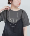 natural couture(ナチュラルクチュール) 【サスティナ企画】袖口ロールUPロゴT