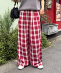 CIAOPANIC TYPY(チャオパニックティピー) 【UNISEX】オンブレチェックイージーパンツ