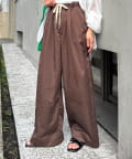 CIAOPANIC TYPY(チャオパニックティピー) 【低身長・高身長対応/サイズ展開あり】【新色追加】スタイルアップ柔らかワイドイージーパンツ