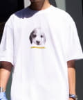 FREDY & GLOSTER(フレディ アンド グロスター) 【新柄追加】【GLOSTER/グロスター】DOG&CAT 犬猫プリントTシャツ