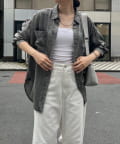 Jena　espace merveilleux(ジェナ　エスパスメルヴェイユ) 【販売後即完売】【夏も着れる】テンセルデニムシャツ