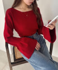 NICE CLAUP / OLIVE des OLIVE OUTLET(ナイスクラップ  / オリーブ デ オリーブ アウトレット) 【one after another】レースアップニット
