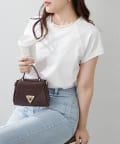 Remind me and forever(リマインドミーアンドフォーエバー) 【8色展開！】オーガニック素材、華奢見えフレンチTシャツ