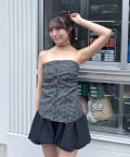 mline(エムライン) [mline]シュシュ付きビスチェ