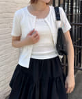 mline(エムライン) [mline]レースキャミカーデセット