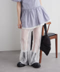 w closet(ダブルクローゼット) 【3色展開】ヴィンテージレースパンツ