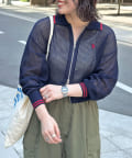 CPCM(シーピーシーエム) 【U.S. POLO ASSN.】襟付きメッシュカーディガン