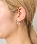BIRTHDAY BAR(バースデイバー) Silver knot hoop pierce   シルバーノットフープピアス　