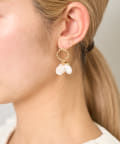 BIRTHDAY BAR(バースデイバー) Gold circle pierce   ゴールドサークルピアス