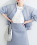 NICE CLAUP / OLIVE des OLIVE OUTLET(ナイスクラップ  / オリーブ デ オリーブ アウトレット) 【natural couture】メッシュダンボールWZIPブルゾン