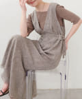 NICE CLAUP / OLIVE des OLIVE OUTLET(ナイスクラップ  / オリーブ デ オリーブ アウトレット) 【natural couture】サイドベルトデザインジャンスカ