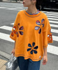 CIAOPANIC TYPY(チャオパニックティピー) 【HELLO.SANFRANCISCO】フラワーカットビッグTEE