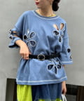 CIAOPANIC TYPY(チャオパニックティピー) 【HELLO.SANFRANCISCO】フラワーカットビッグTEE