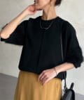 Chez toi(シェトワ) 袖シャギー軽量ニットプルオーバー