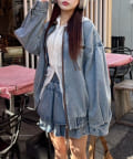 NICE CLAUP / OLIVE des OLIVE OUTLET(ナイスクラップ  / オリーブ デ オリーブ アウトレット) 【one after another】デニムジャケット