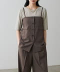 NICE CLAUP / OLIVE des OLIVE OUTLET(ナイスクラップ  / オリーブ デ オリーブ アウトレット) 【LARUTA】ビスチェ風キャミ